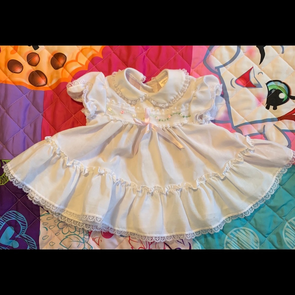 Vintage dress girls 0-3 months